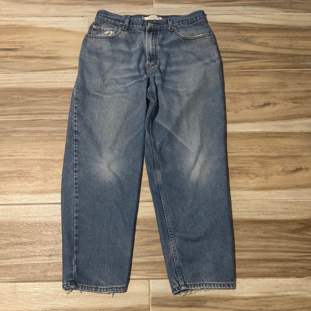 Vintage 2004 Levis 560 Comfort Fit Loose Leg Jeans Medium Wash Denim Mens 34x30